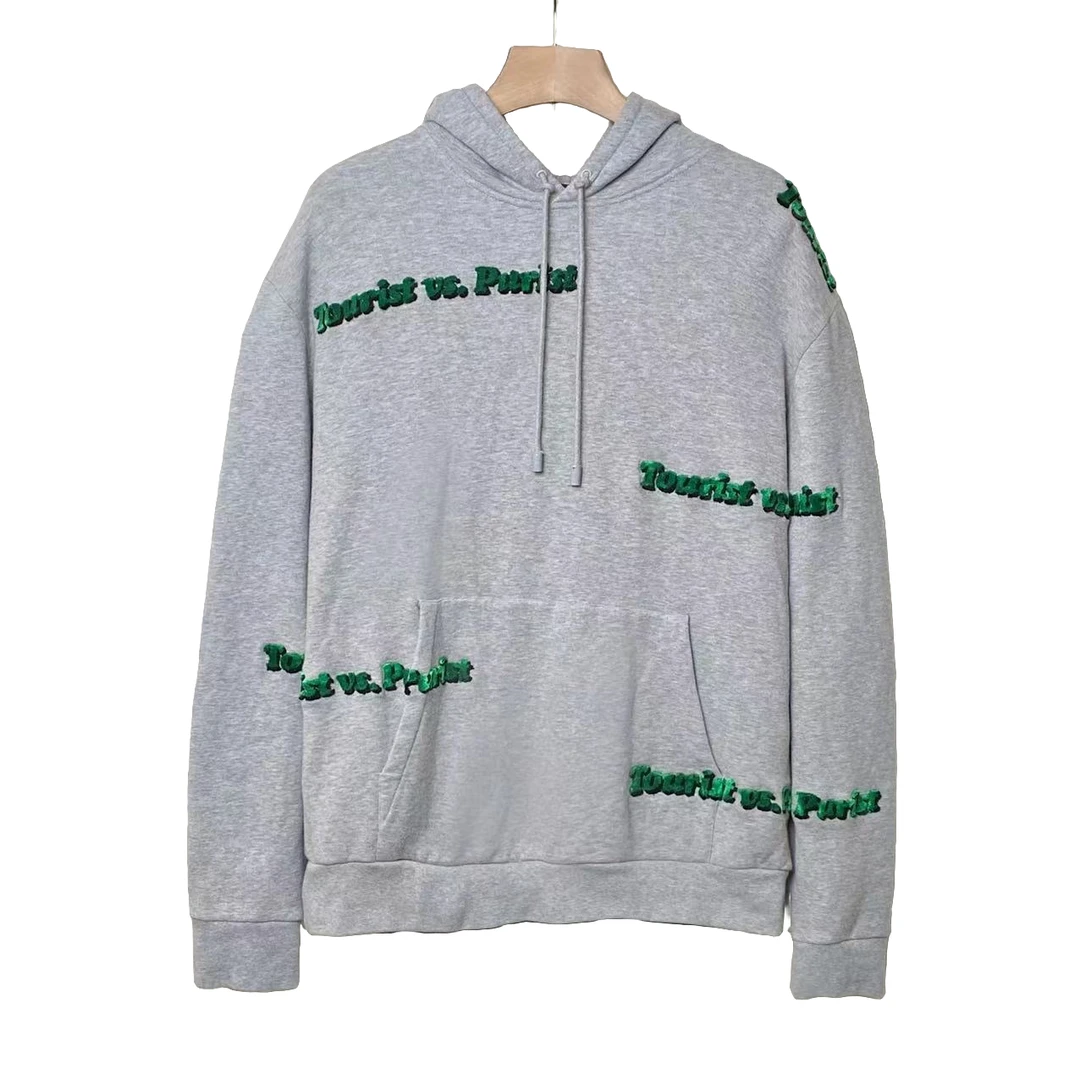 95新 LouisVuitton/路易威登 时尚 植绒logo 卫衣/XL码/XG-Y17873