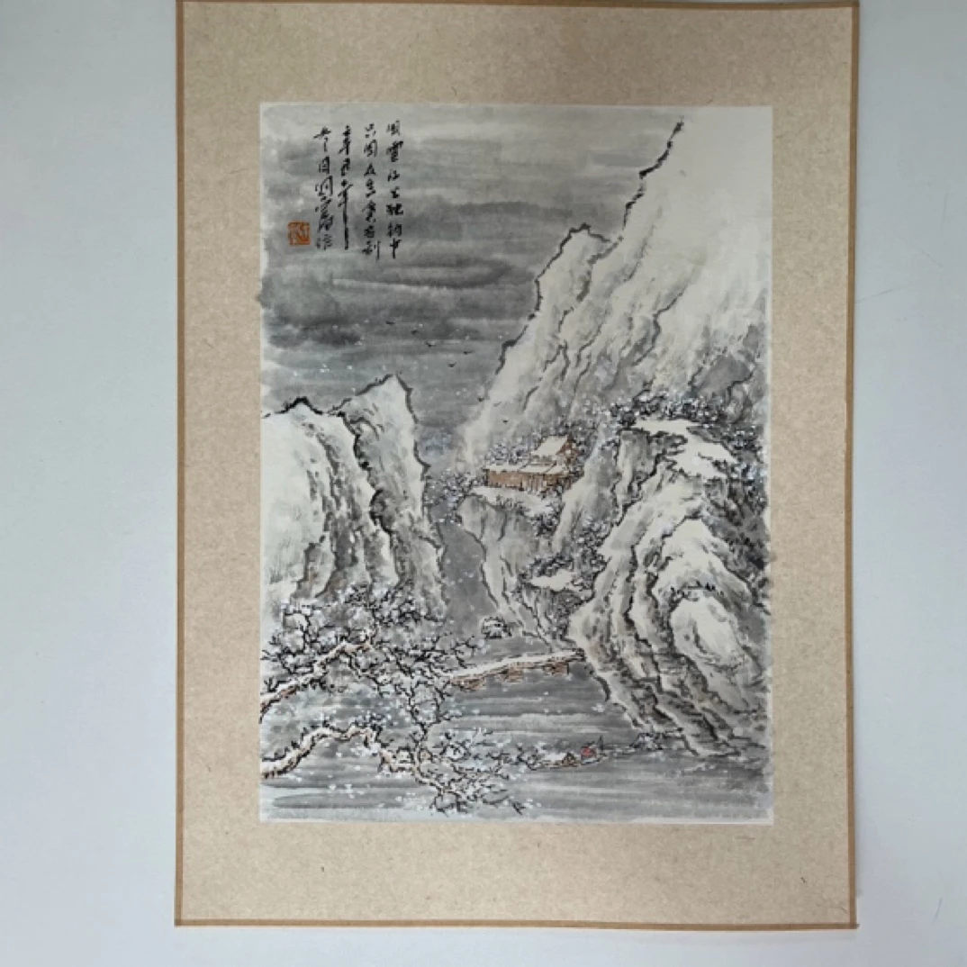 江雪渔翁-袁国富老师作品