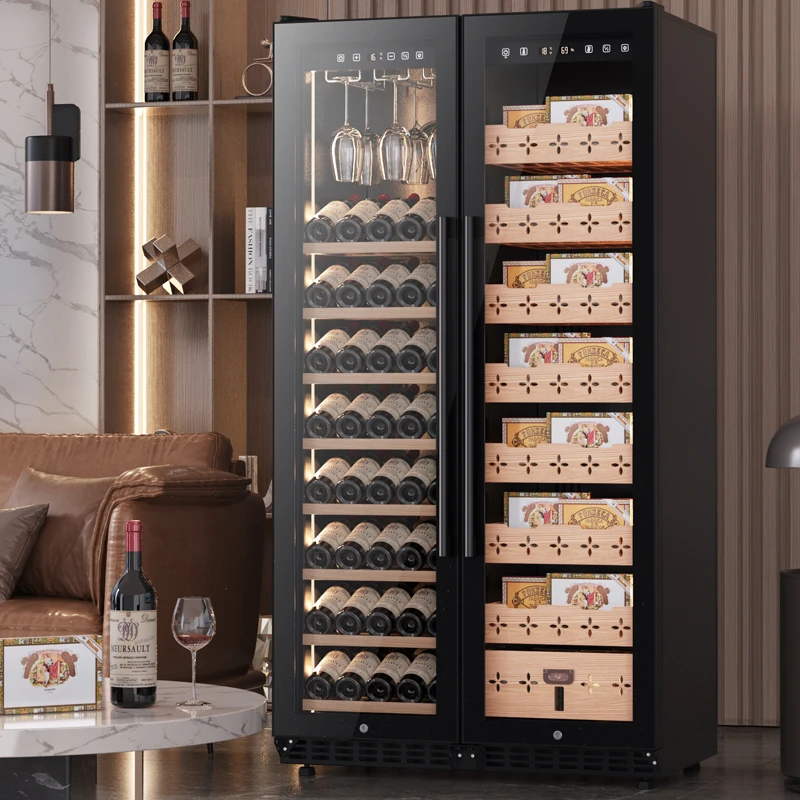 百凯伦红酒雪茄柜一体恒湿嵌入式双温商用家用智能WIFI保湿雪茄柜