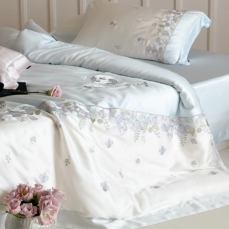 喜兹 香馥丽 新疆全棉四件套全棉丝滑柔软轻奢绣花网红款床品