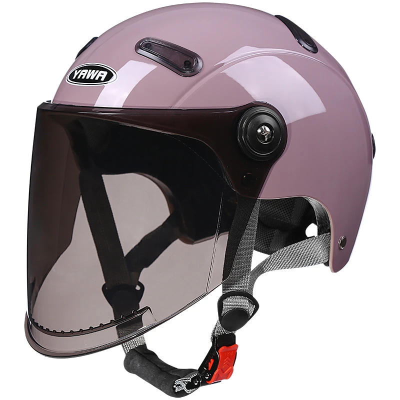 3C认证头盔哈雷电动车头盔女男款四季摩托电瓶安全帽夏季防晒高清