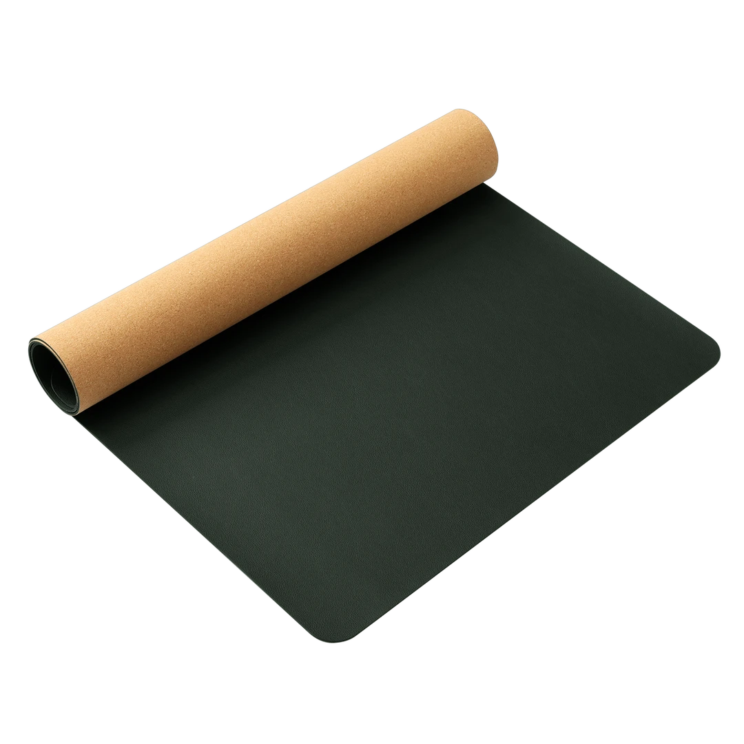 【环保软木底办公桌垫】皮革风鼠标垫商务风防水防滑面垫学生桌布