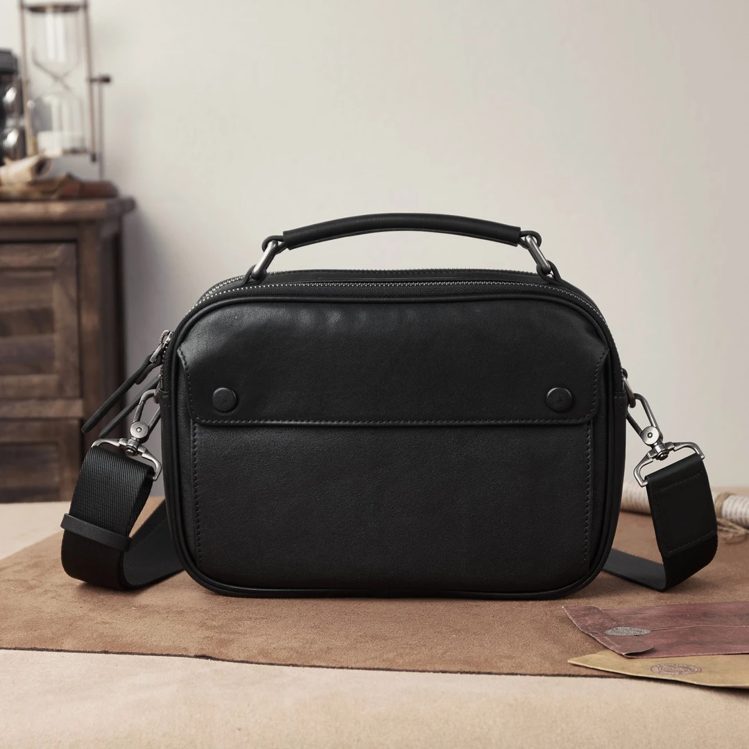 真皮男包牛皮斜挎包韩版休闲单肩包手提包包多功能小背包街头潮流