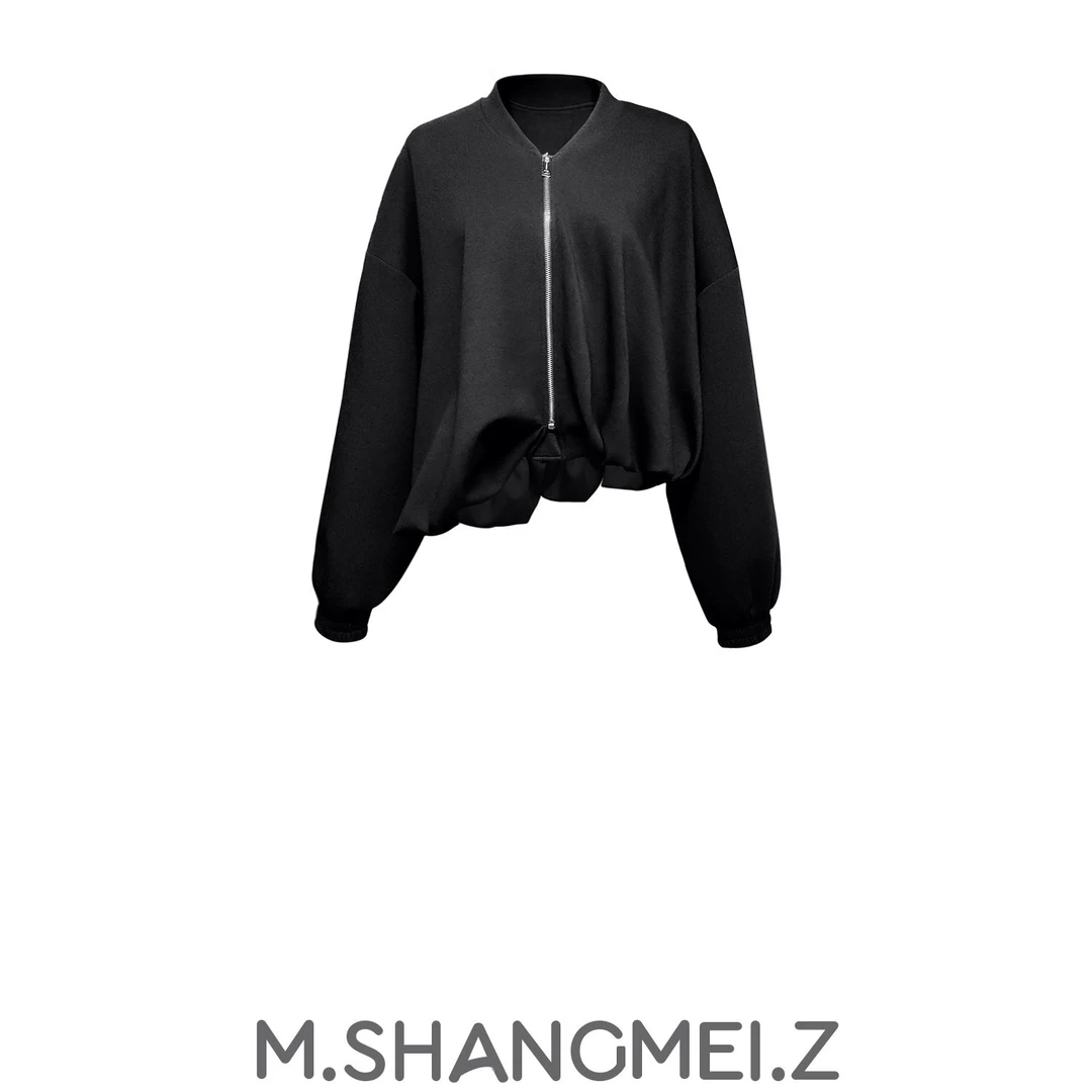 M.SHANGMEI.Z/沐熙美大哥推荐{时尚穿搭}休闲设计感抽绳外套x0079