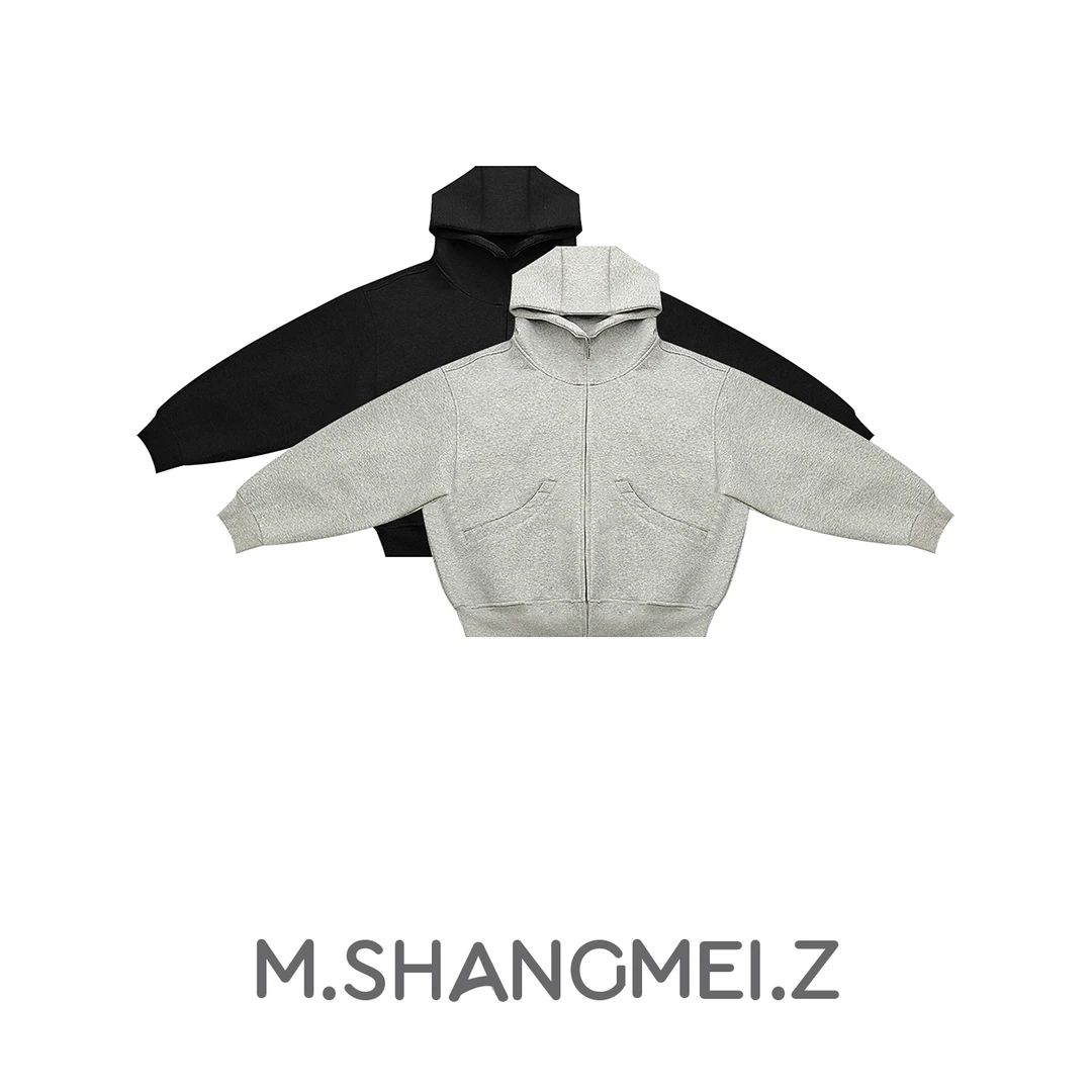 M.SHANGMEI.Z/沐熙美大哥推荐波比恋格雷系欧美风带帽卫衣x010062