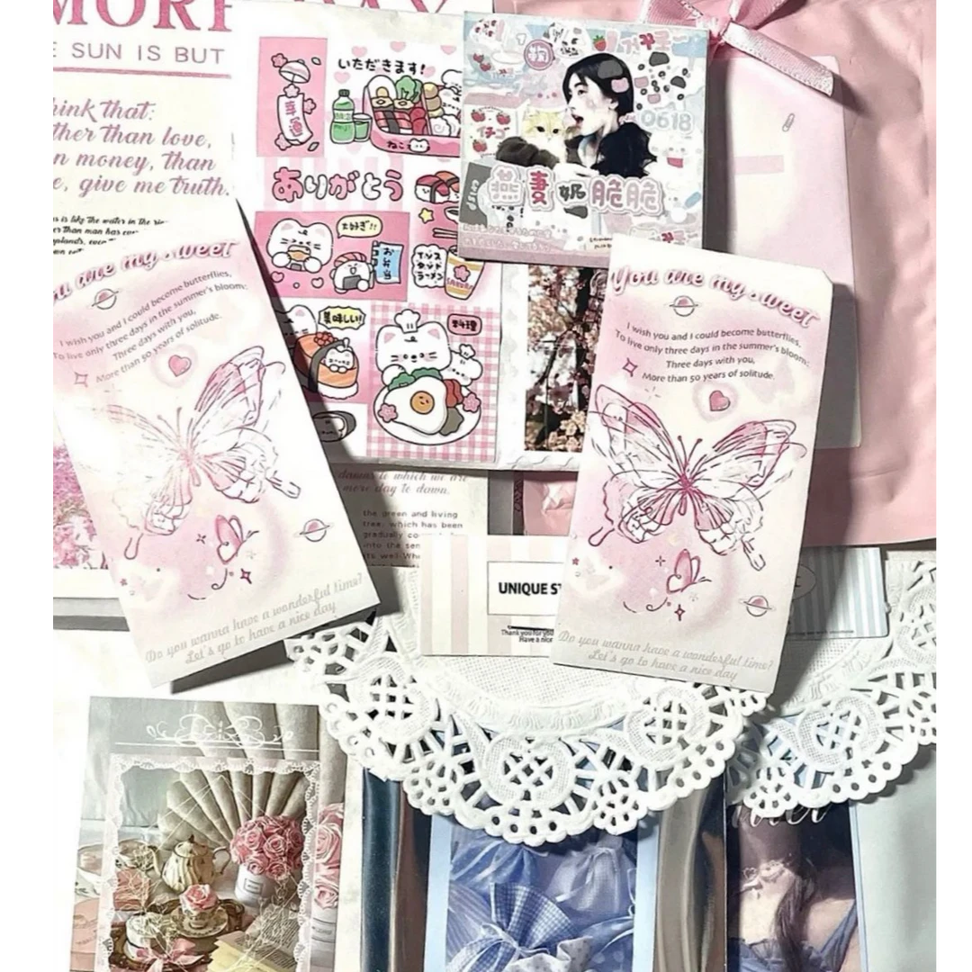 抽抽乐 打包材料（雪莉纸 折页卡 铁盒）