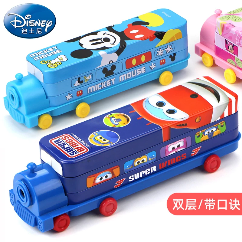 超级飞侠铅笔盒卡通笔盒冰雪奇缘米奇玩具蜘蛛侠钢铁侠文具盒笔盒