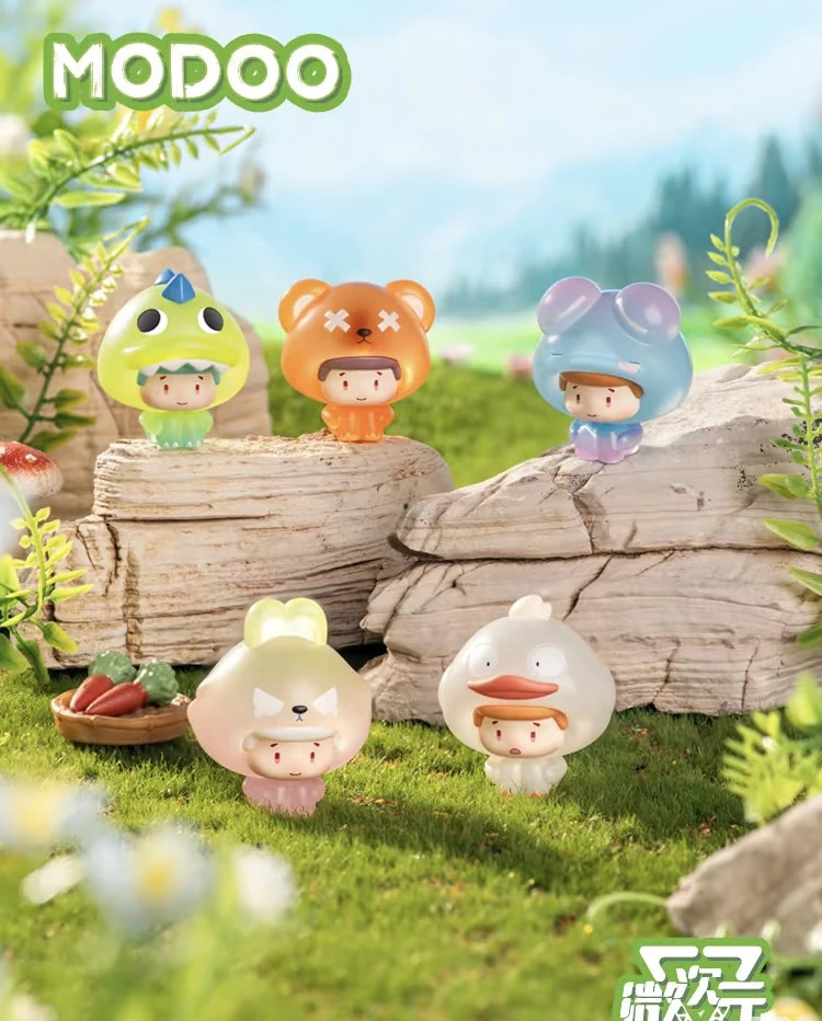【阿V专属】官方正品潮玩莫嘟MoDoo自然朋友系列盲盒萌粒（吃鱼）