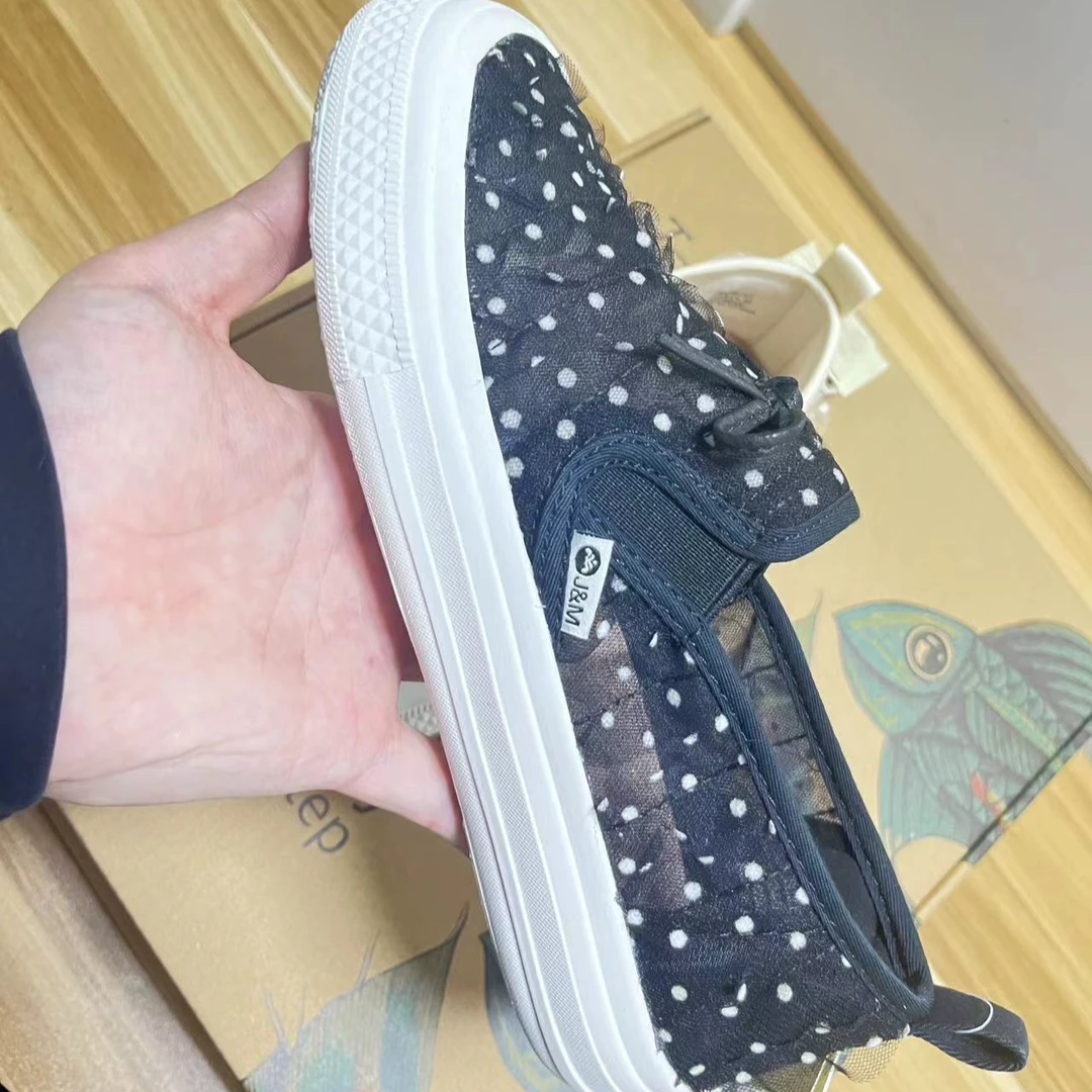 夏季新款女士松糕软底休闲鞋蕾丝时尚舒适女鞋65090W