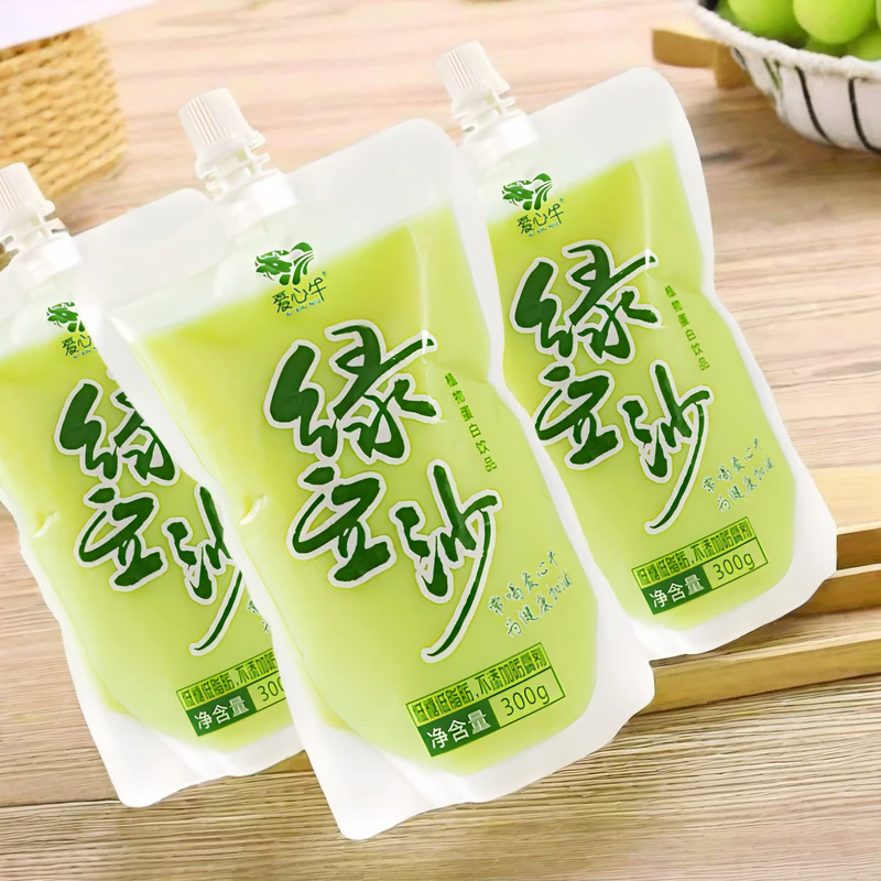 绿豆冰沙饮料批发冰镇绿豆沙夏季饮品绿豆汤整箱饮料批发商用夏日