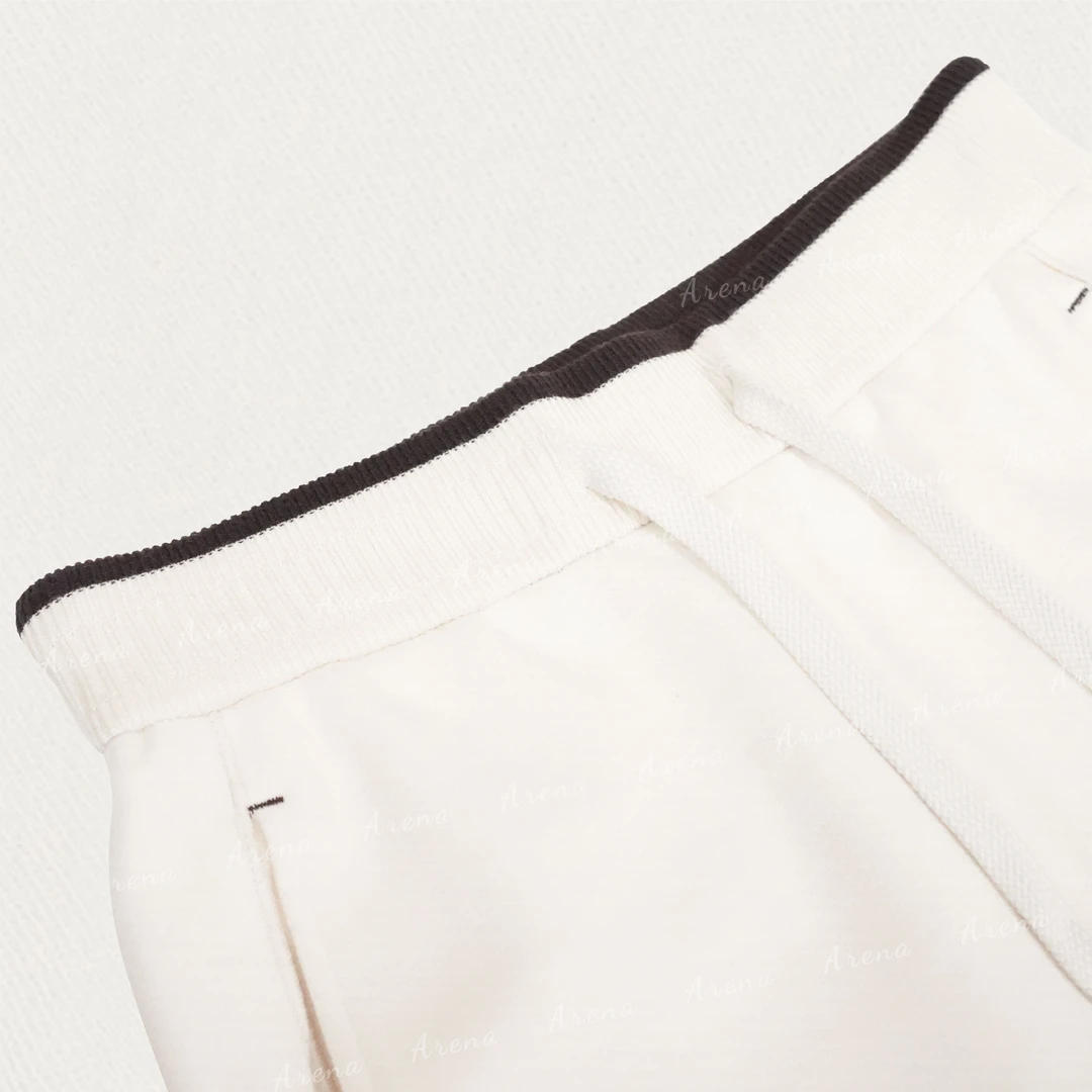 The Arena “绒感空气裤”蚕丝羊毛直筒拖地裤2406