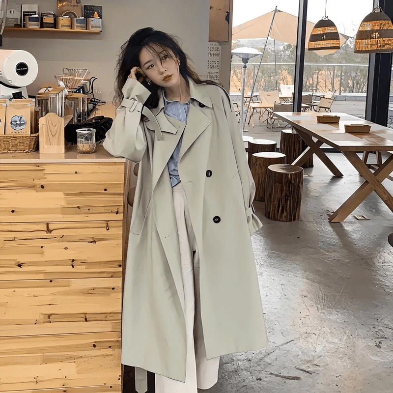 风衣外套女中长款小个子2025新款春秋季今年流行英伦风气质薄工装