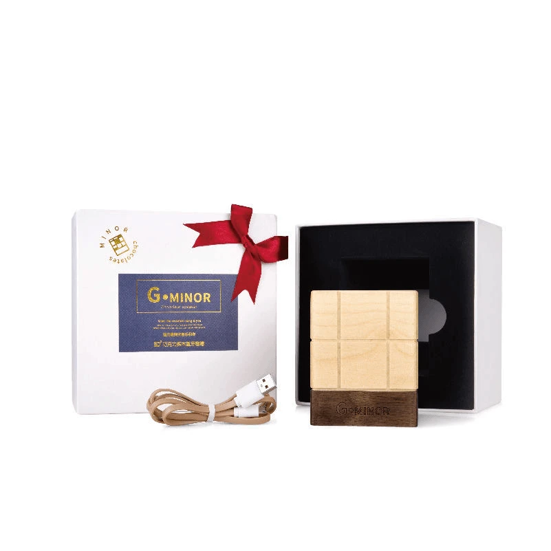 99新  5D巧克力实木蓝牙小音箱MINOR-1.0枫木款 便携式串联小音响