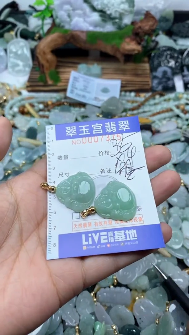 【闪购商品】翡翠颈饰未镶嵌0007375多样性发其一