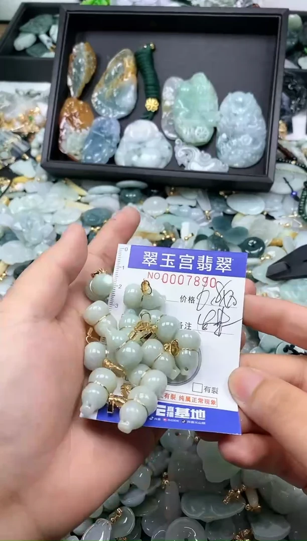 【闪购商品】翡翠颈饰未镶嵌0007890多样性发其一