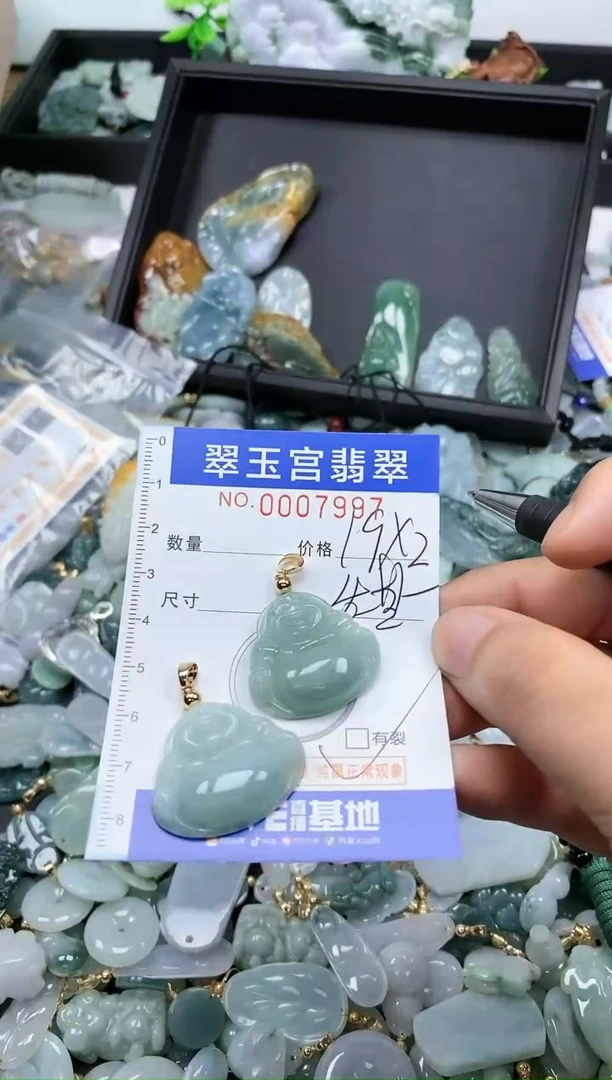 【闪购商品】翡翠颈饰未镶嵌0007997多样性发其一