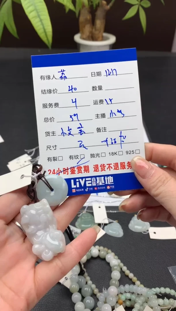 【闪购商品】翡翠颈饰未镶嵌挂件