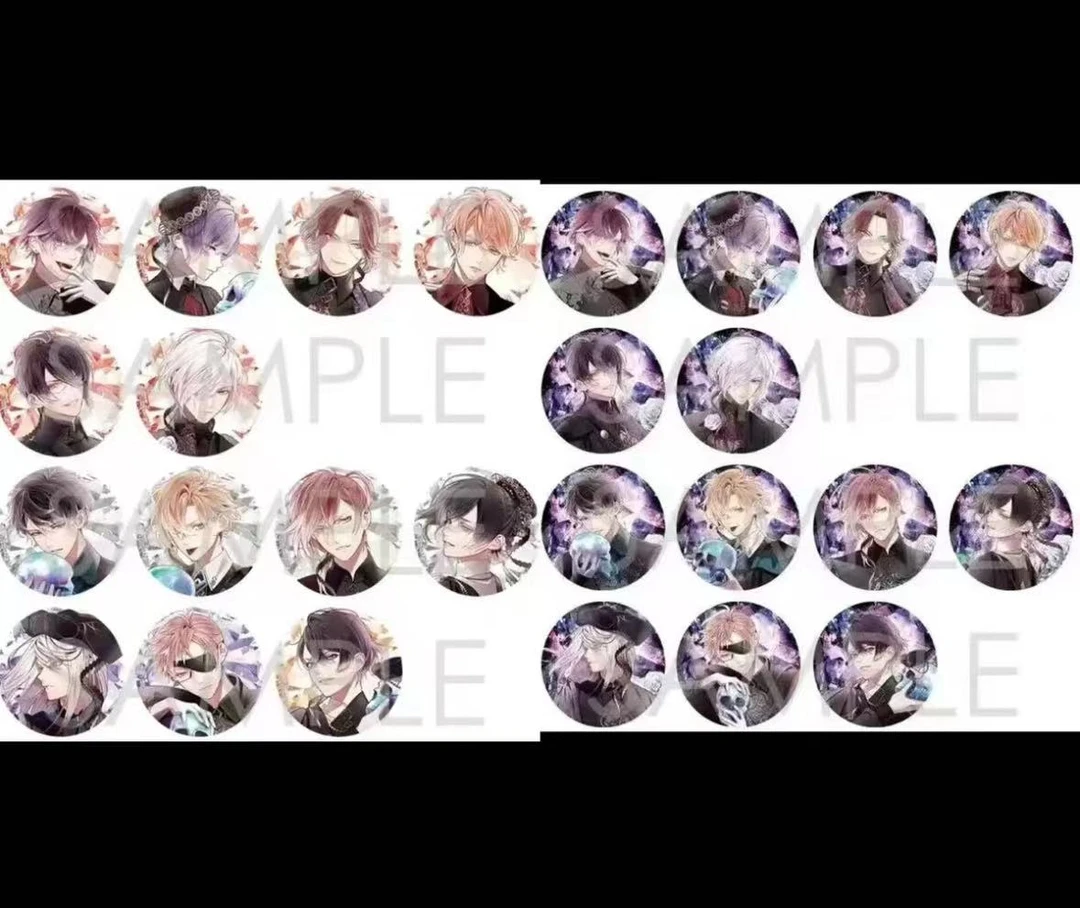 （七北北）魔鬼恋人DEATH CRYSTAL 死の祝祭Ⅱ系列吧唧徽章盲盒【拆包】