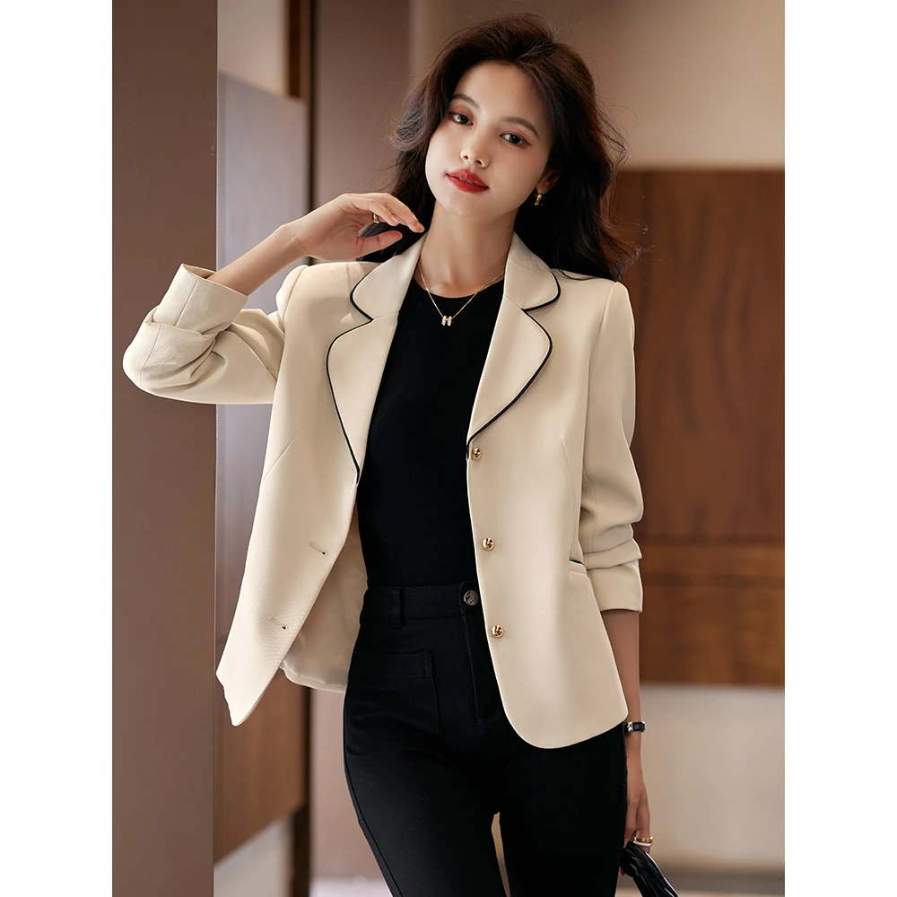 小香风西装外套女2025新款春秋季小个子高级修身休闲西服短款上衣