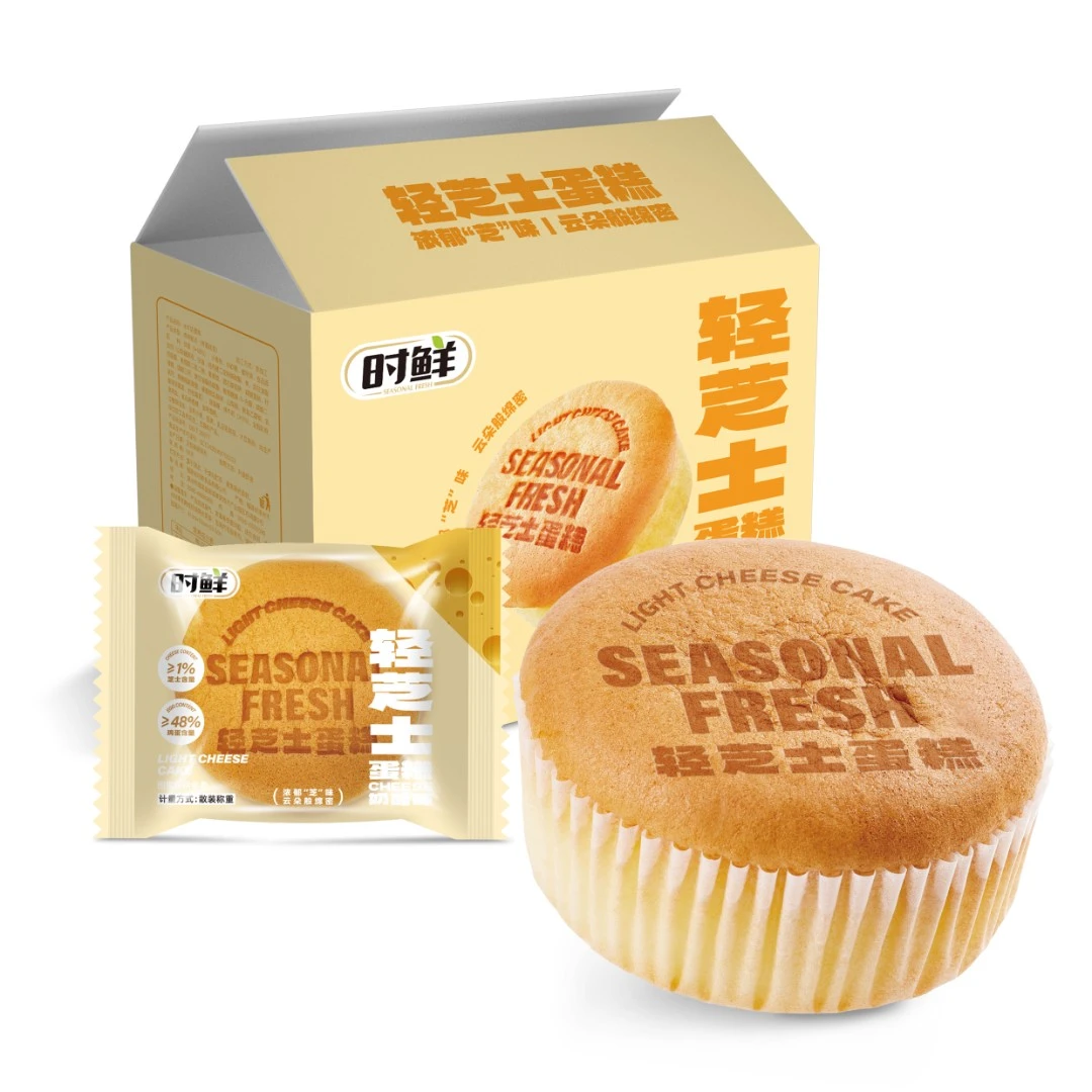时鲜 轻芝士蛋糕430g早餐食品绵柔糕点零食点心面包解馋好吃甜品