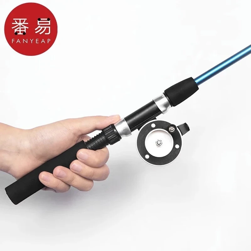 5Y鱼竿/冰钓竿A1O53-海竿钢笔小筏钓儿童鱼带轮冰钓杆海杆便携