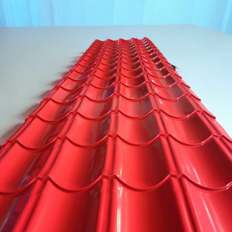 加工铝镁锰仿古瓦828版型鱼鳞纹仿古瓦铝合金一体瓦彩铝质量优