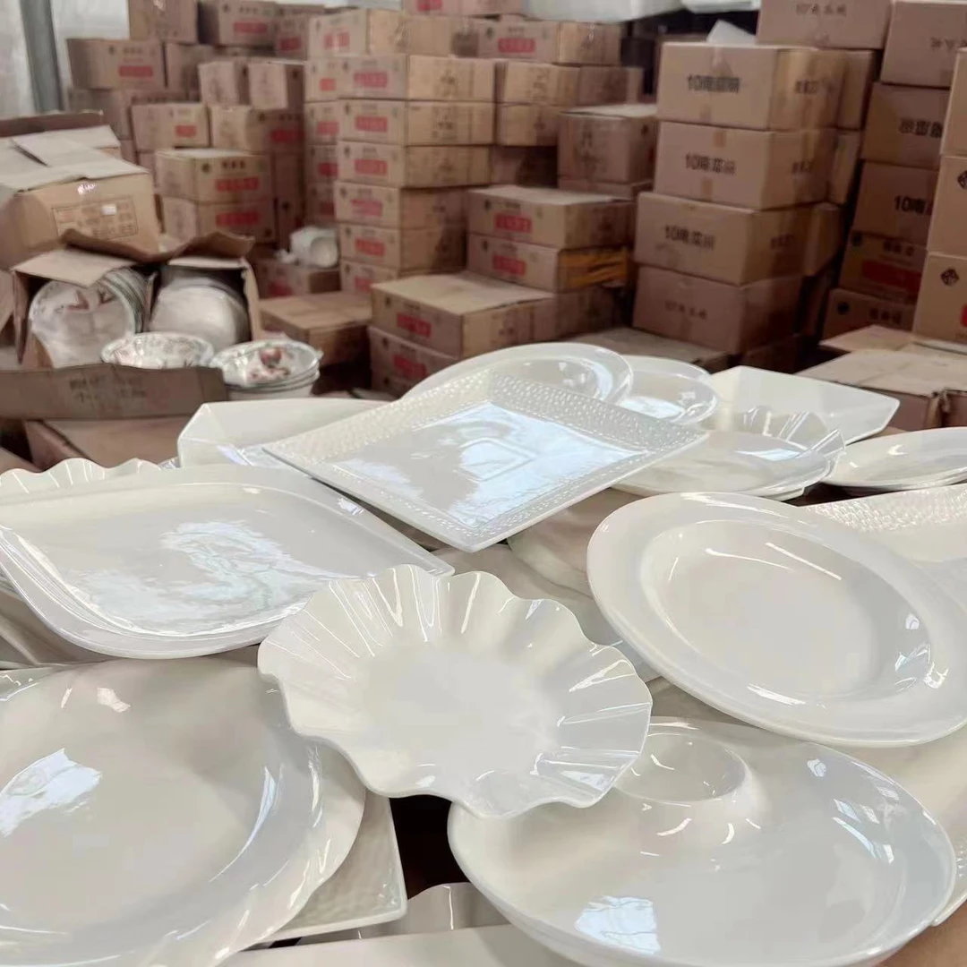 【9号链接】陶瓷盘9英寸异形盘酒店专用纯白瓷菜盘酒店专用盘子餐具