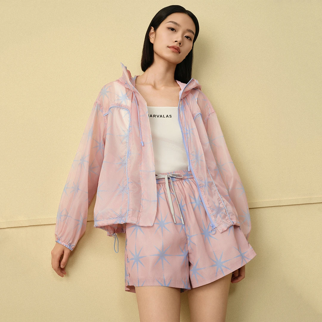 【曼德诗】UPF40+薄荷曼波2024夏季连帽薄款透气防晒衣MC421310816