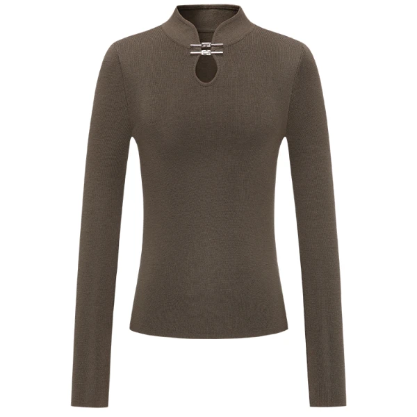 【小余专属】时尚长袖气质设计感百搭套头毛针织衫Y733306721