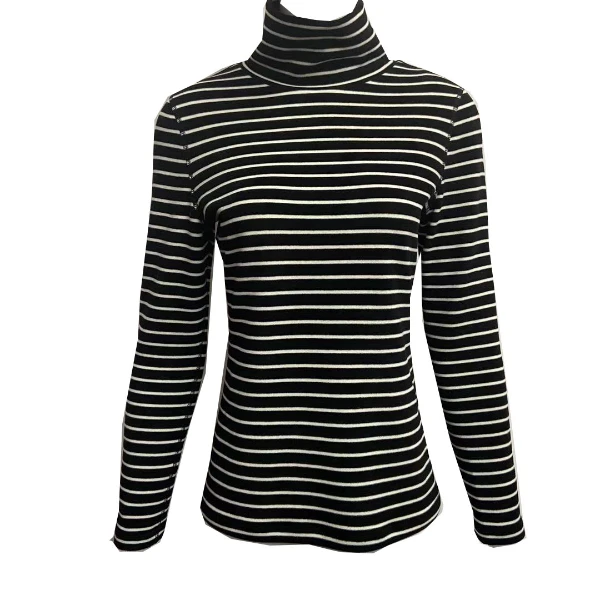 【曼德诗】长袖时尚女2024冬季修身针织上衣M331310