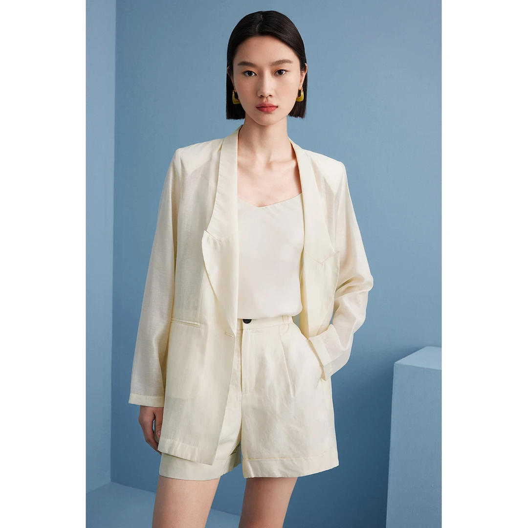 简约高级感西装女夏季一粒扣时尚气质通勤薄外套M423301312