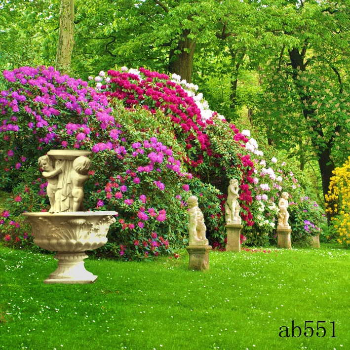 直播背景布3d立体直播间装饰主播竹林山水田园快手网红背景墙外景