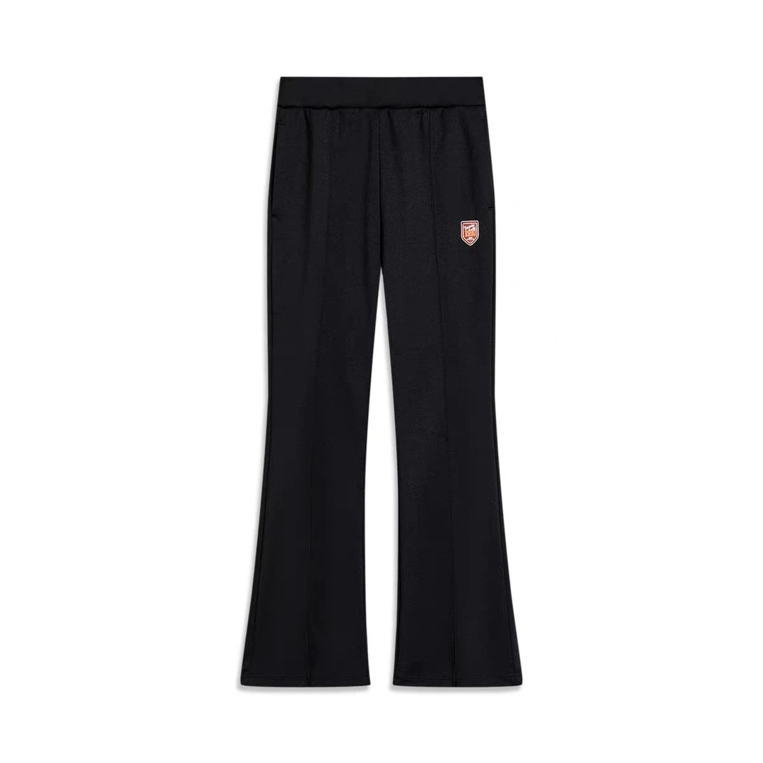 李宁2023新款女童时尚百搭透气针织运动长裤YKLT178