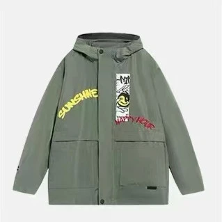 李宁童装风衣运动系列开衫长袖外套连帽宽松运动服YFDT037
