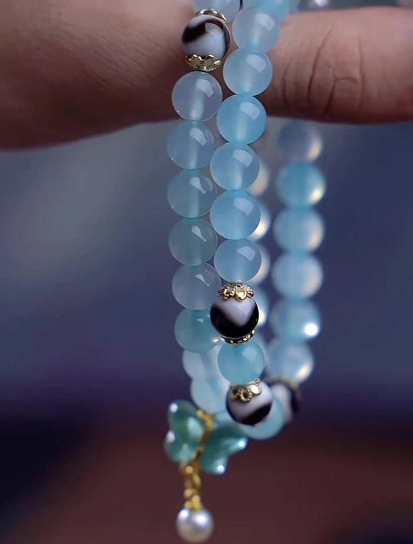 玛瑙手串百搭款式1