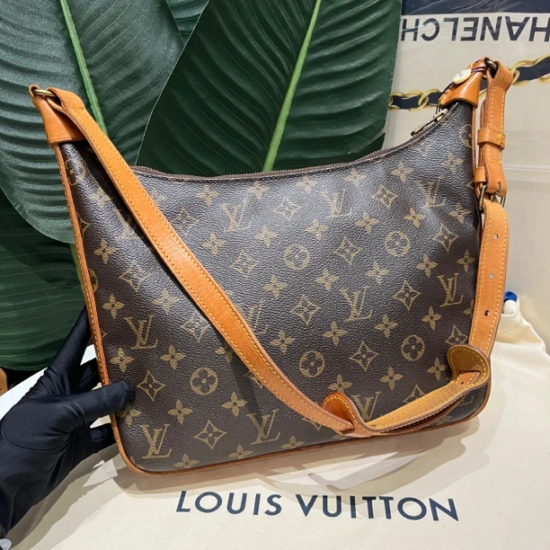 95新 LouisVuitton/路易威登 全原小号牛角老款斜挎包