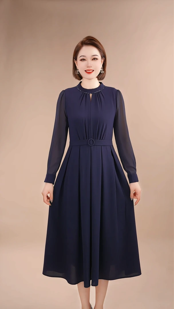 【深圳薇姐清仓】 B高端大码原创遮肉显瘦连衣裙 发顺丰 6285