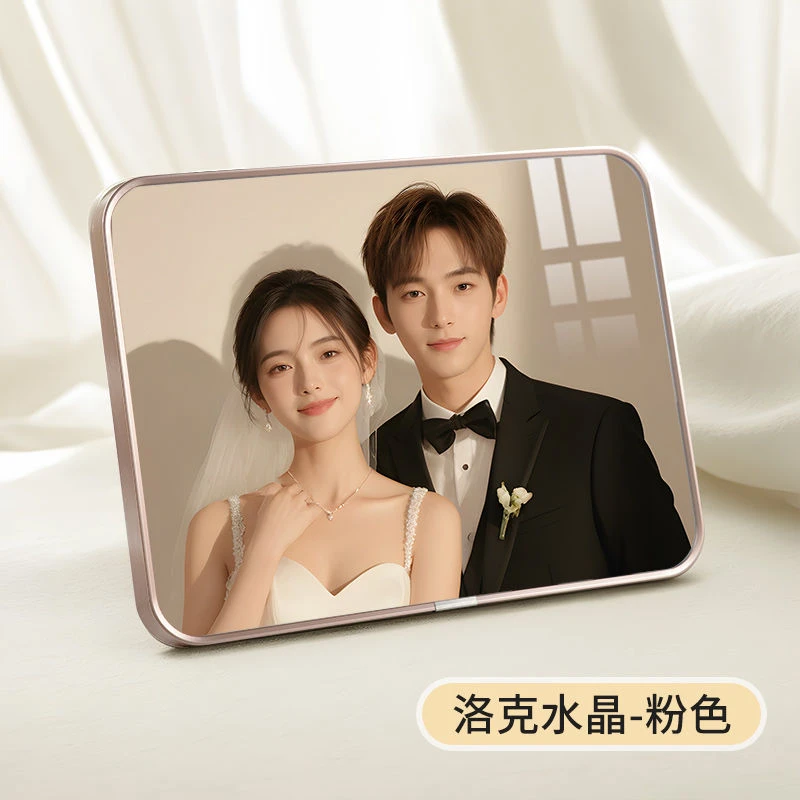 轻奢洗照片手机照片冲印冲洗做成相框画像爆款情侣定制相册摆台