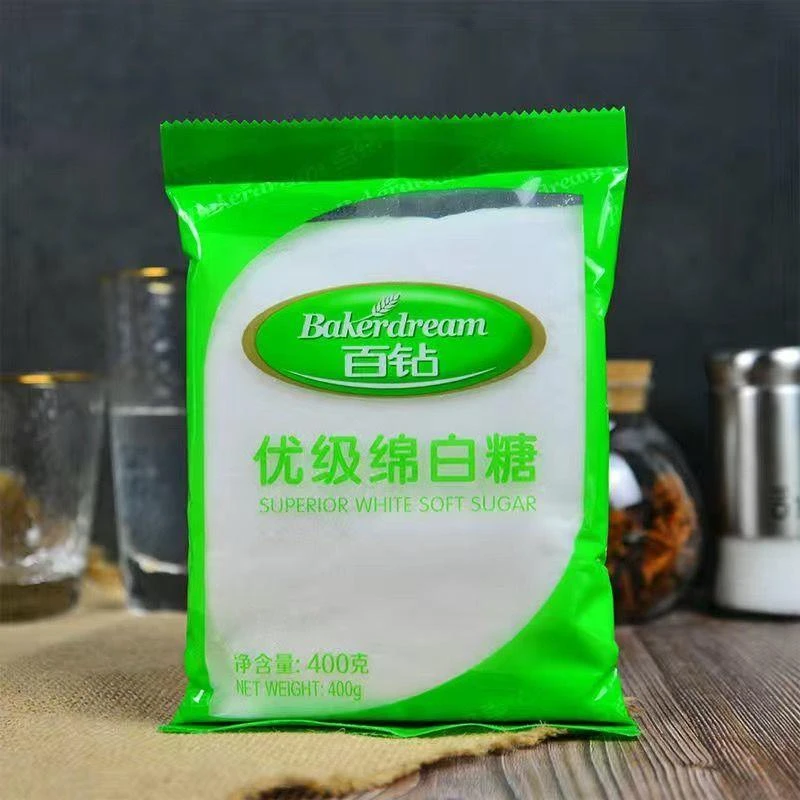 百钻优级绵白糖400g 细砂糖棉白糖食糖纯正烹饪营养单晶精制