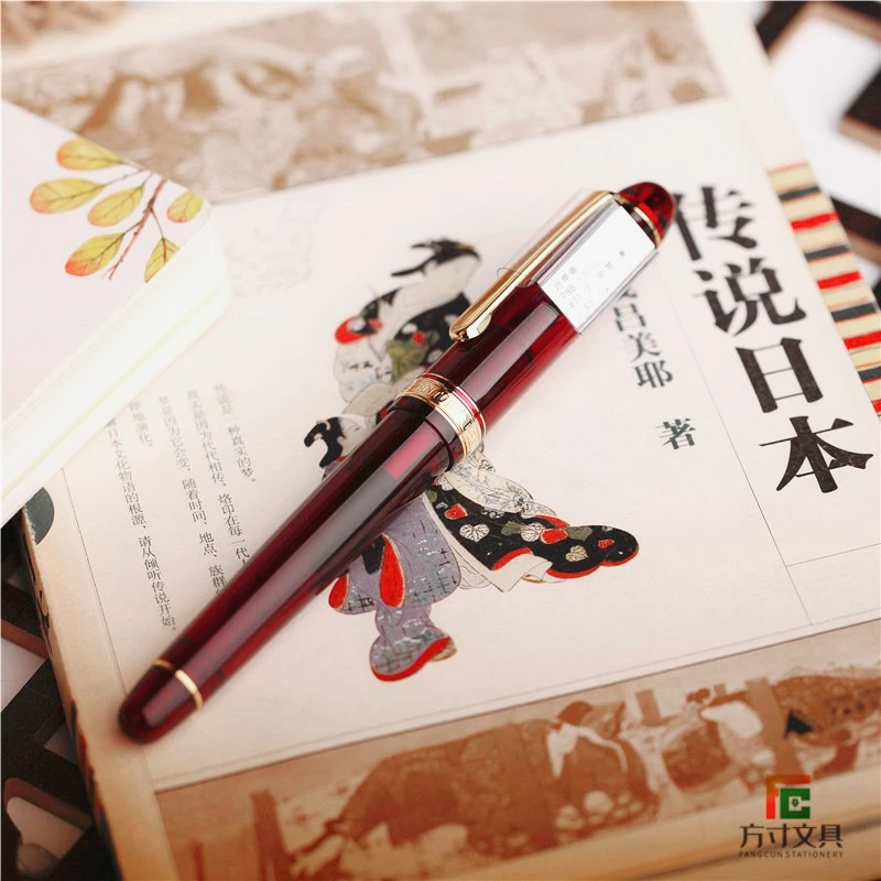 方寸钢笔(北京发货)白金3776钢笔教堂蓝桂冠绿城堡白PNB-13000
