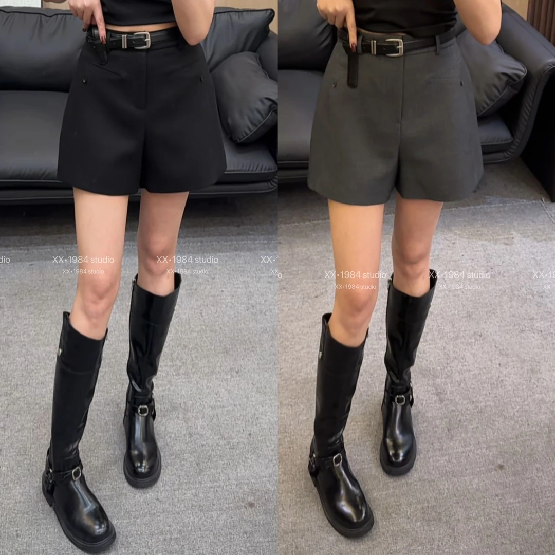 1984  精选【Z5723】小A版中高腰时尚百搭短裤