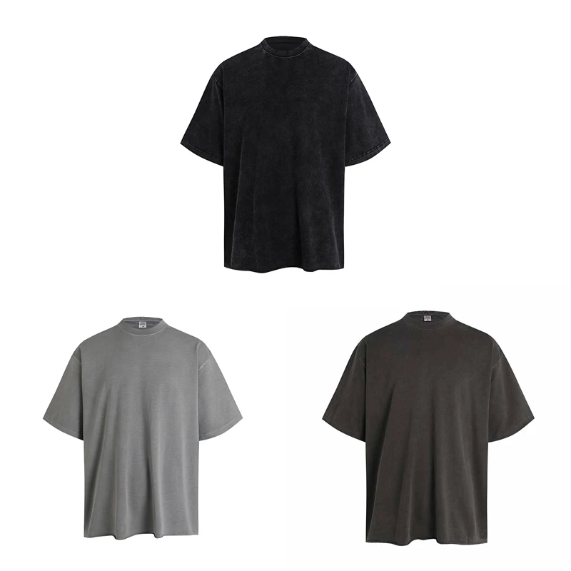 CarveGene「雕刻基因」美国优质毛圈棉水洗蜡染基础短袖T恤