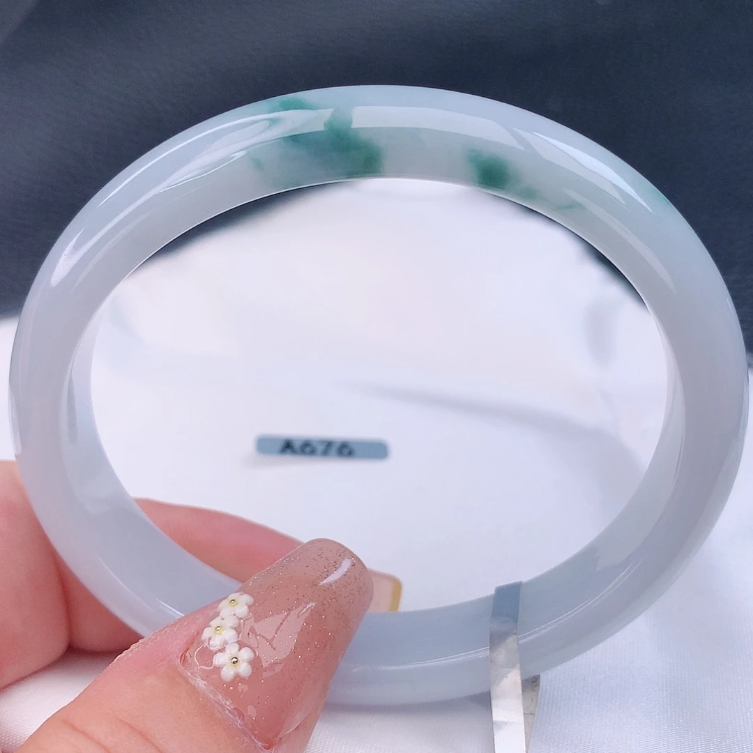 翡翠手镯未镶嵌58.5贵妃
