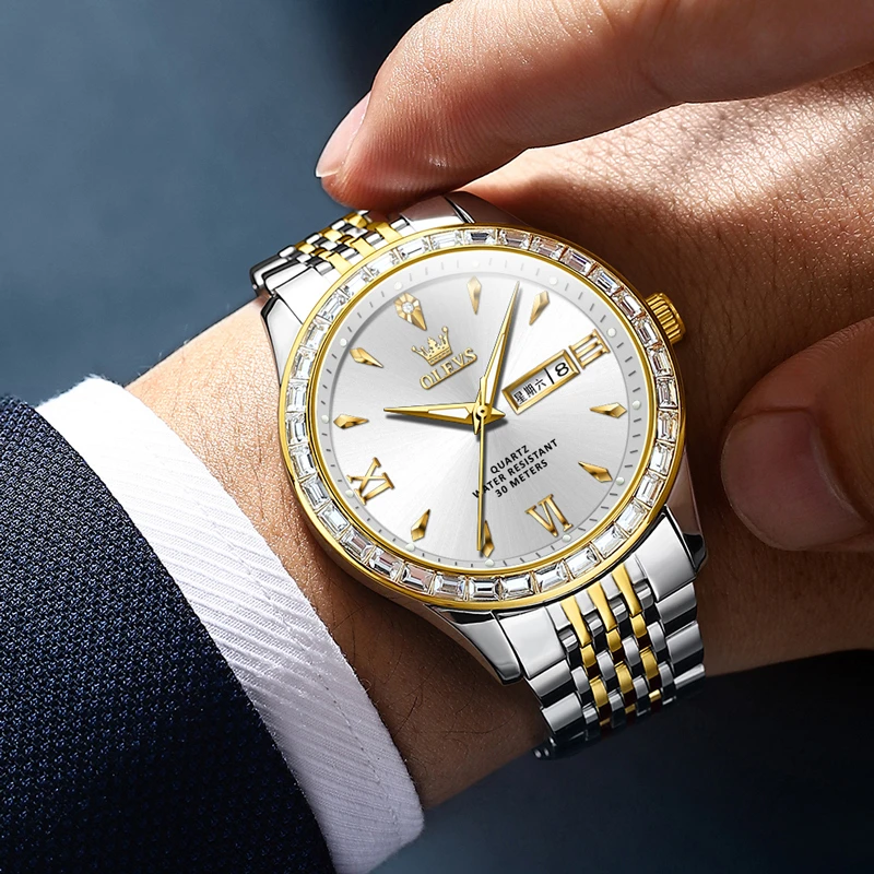 男士手表正品瑞士新款高档商务男士机械手表简约防水名牌石英男表