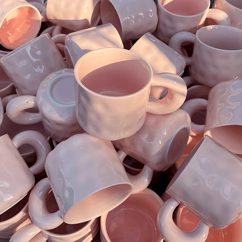 【燕子福袋】简约ins风陶瓷马克杯餐具喝水杯子6116pj