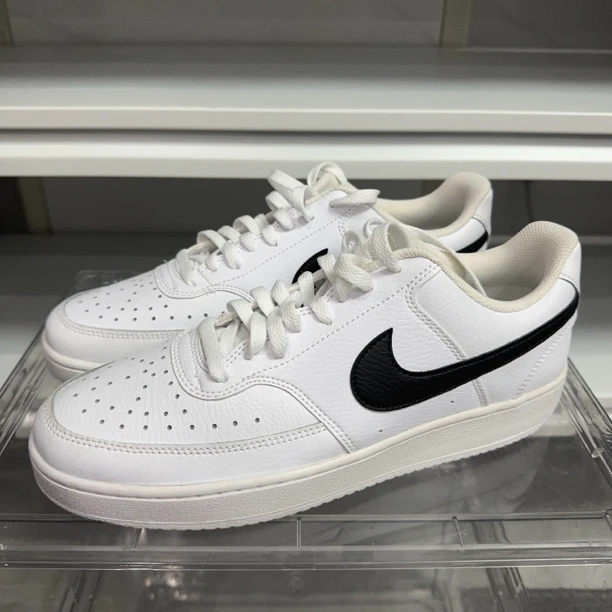 44码 nike黑白板鞋 试穿成色