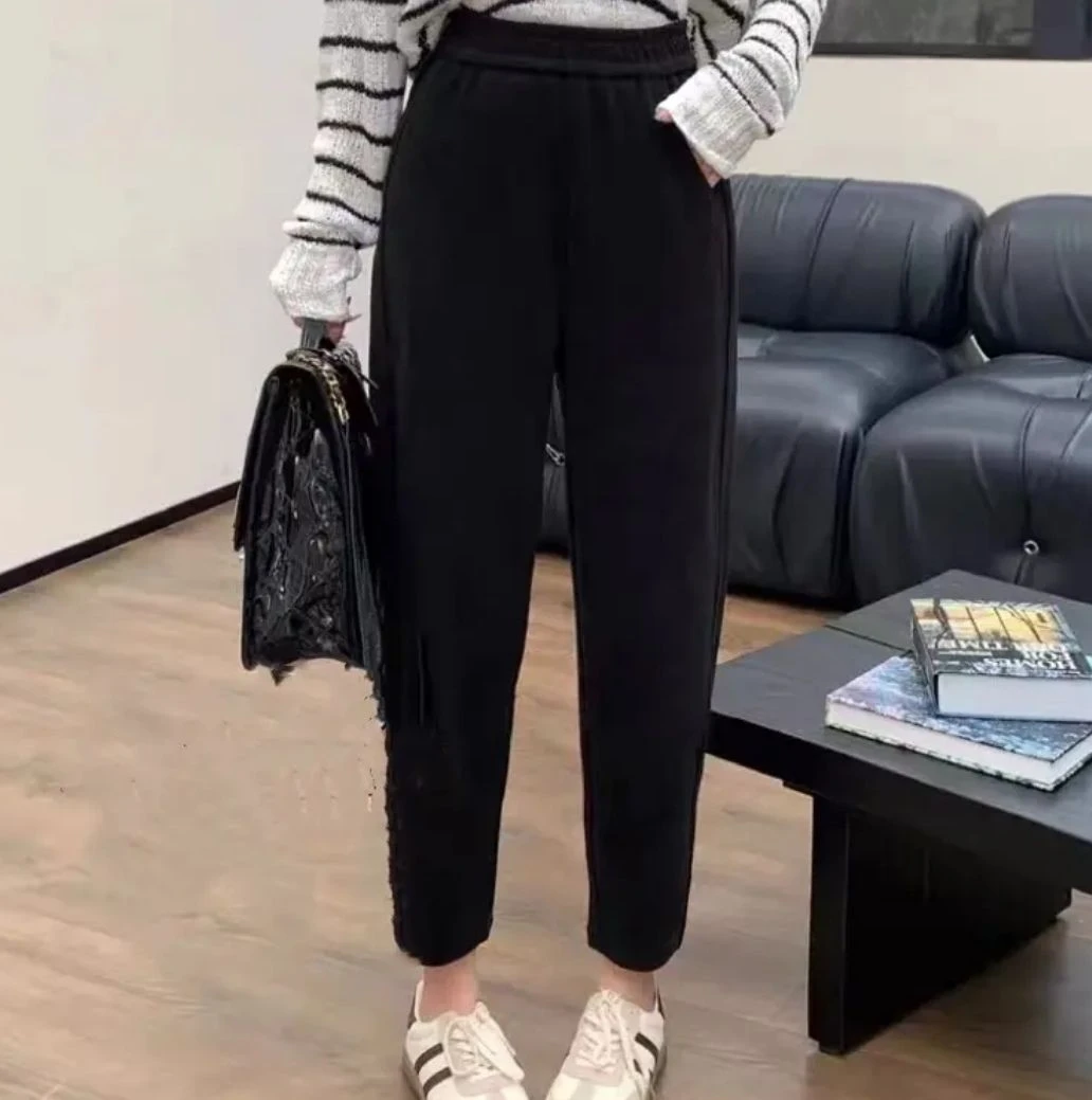 清-玲姐家小个子新款九分哈伦裤时尚宽松显瘦萝卜裤203035