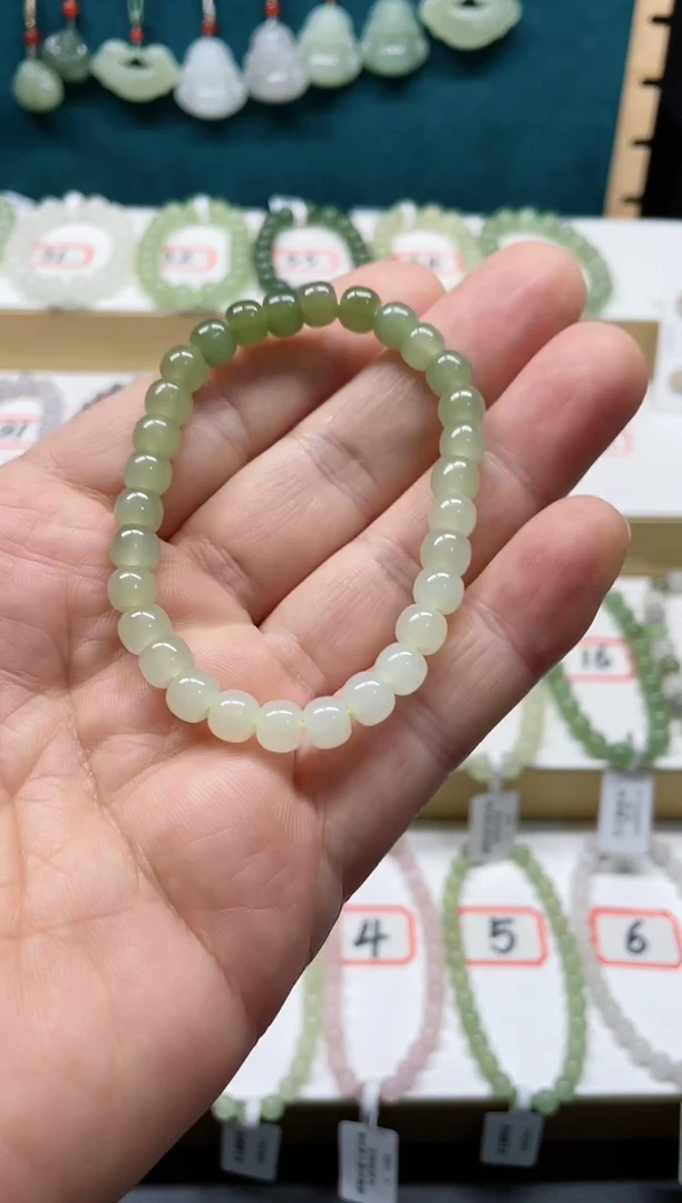 【闪购商品】和田玉手链未镶嵌JB6*7
