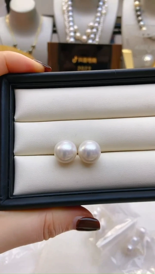 【闪购商品】淡水珍珠耳饰18K金镶嵌6