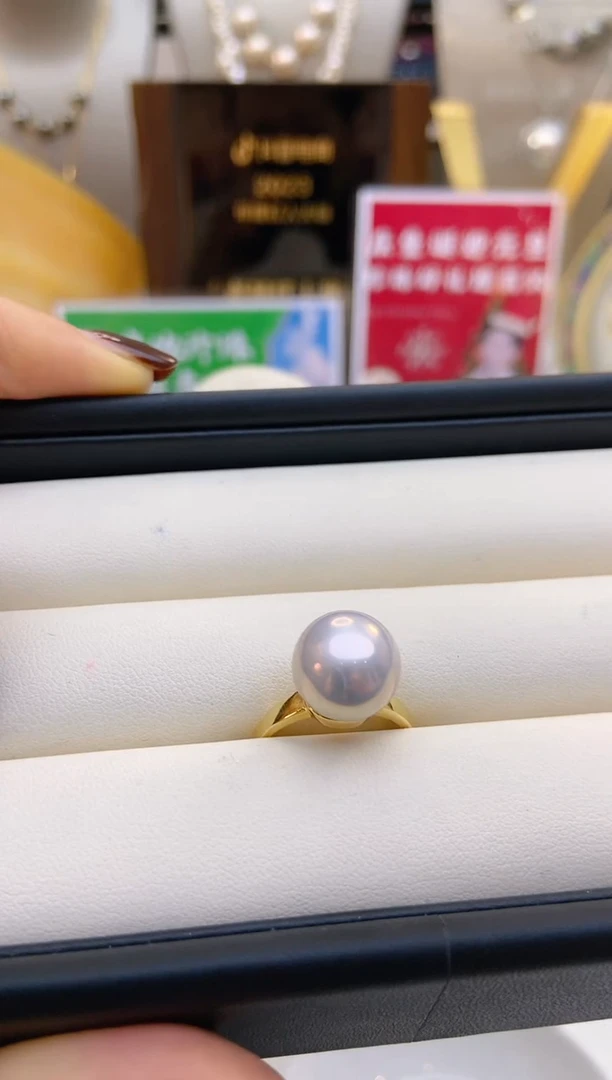 【闪购商品】淡水珍珠戒指银S925镶嵌30